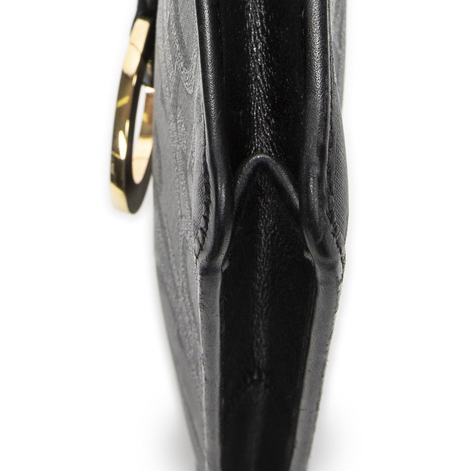 Dior Vintage Rectangular Flap Bag Black Maxi Trotter Pattern Canvas — view 8