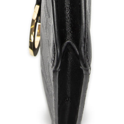 Dior Vintage Rectangular Flap Bag Black Maxi Trotter Pattern Canvas — view 8