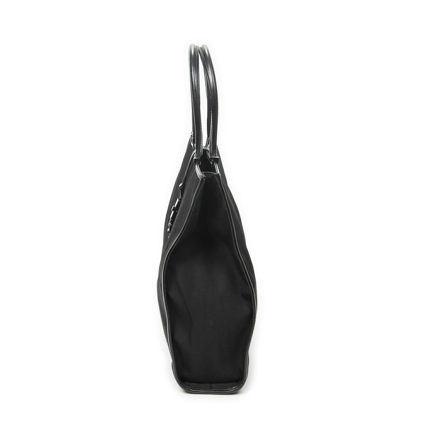 Gucci Bardot Tall Tote Bag Black Nylon Canvas — view 3