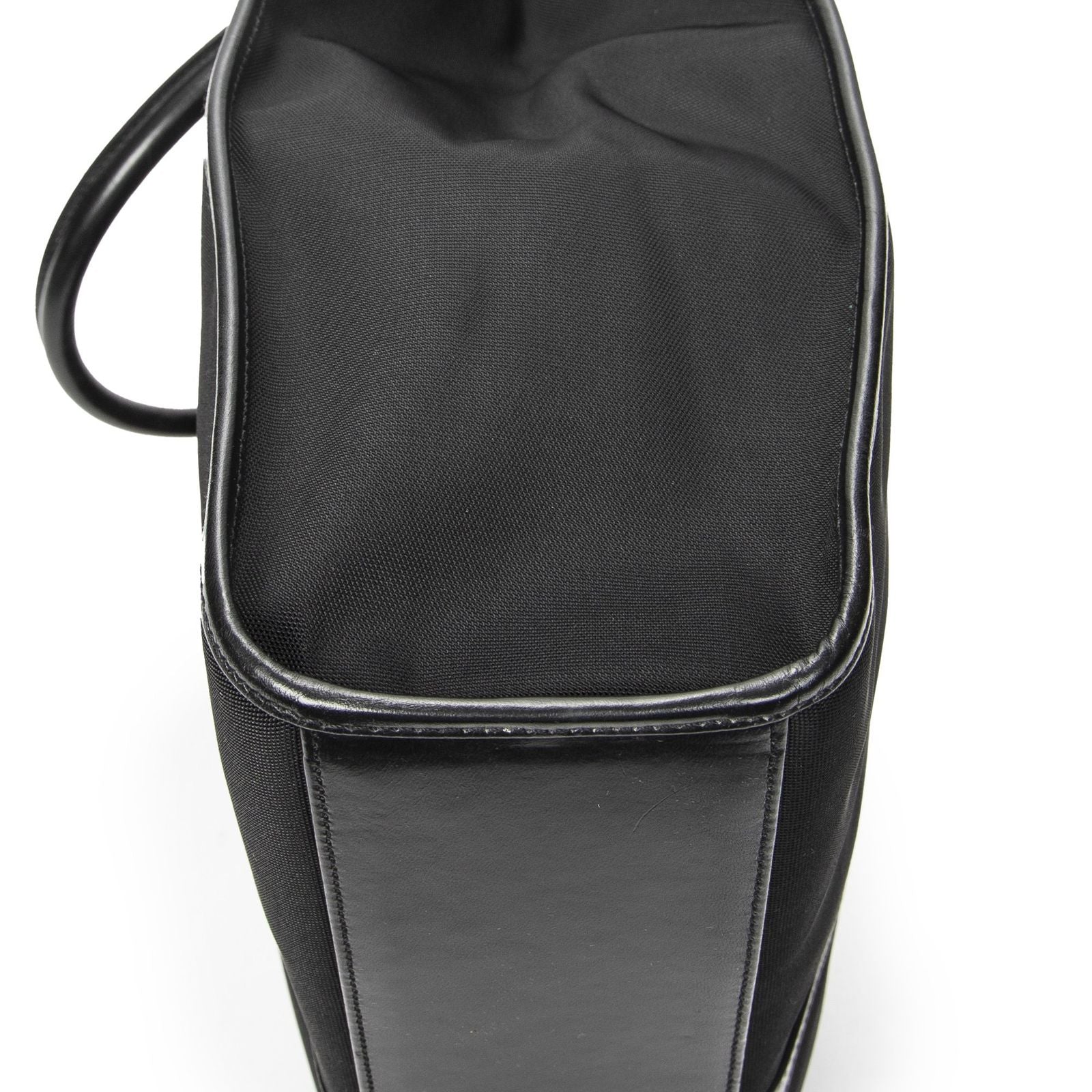 Gucci Bardot Tall Tote Bag Black Nylon Canvas — view 7