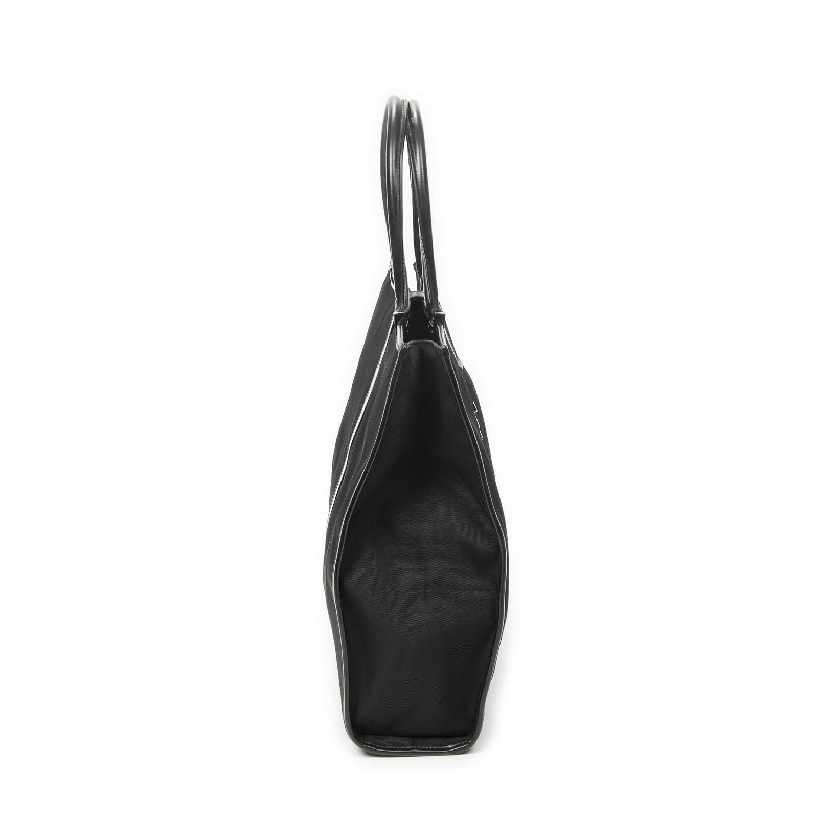 Gucci Bardot Tall Tote Bag Black Nylon Canvas — view 4