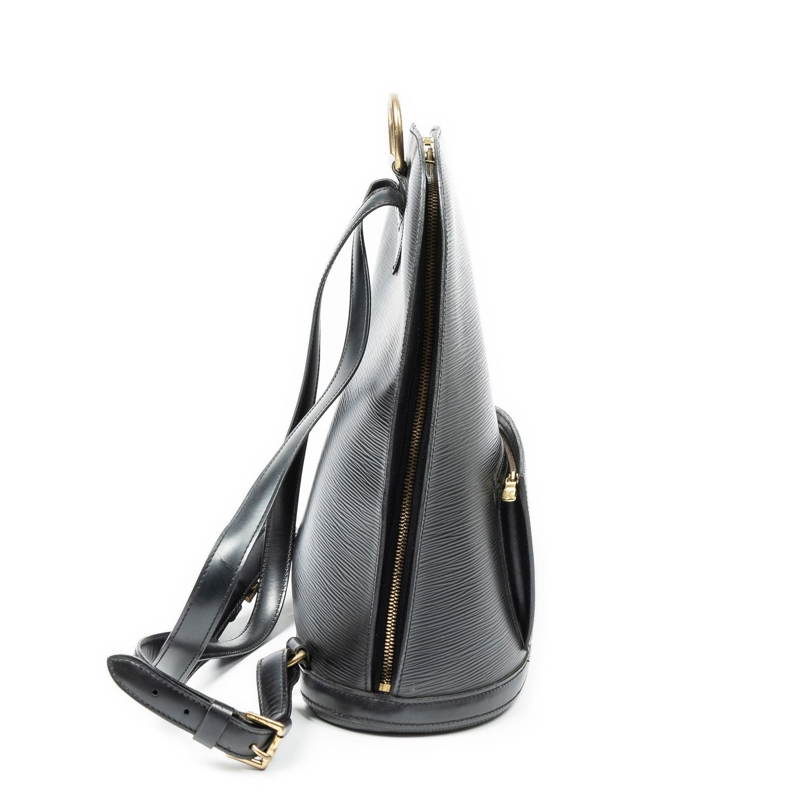 Louis Vuitton Gobelins Black Epi Handbag — view 4