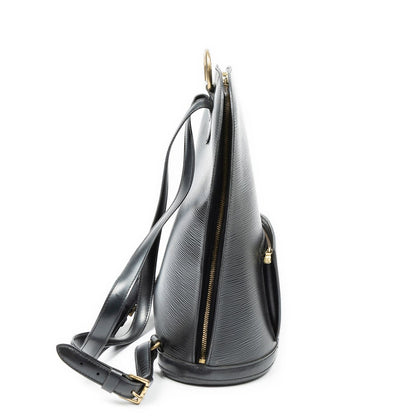 Louis Vuitton Gobelins Black Epi Handbag — view 4