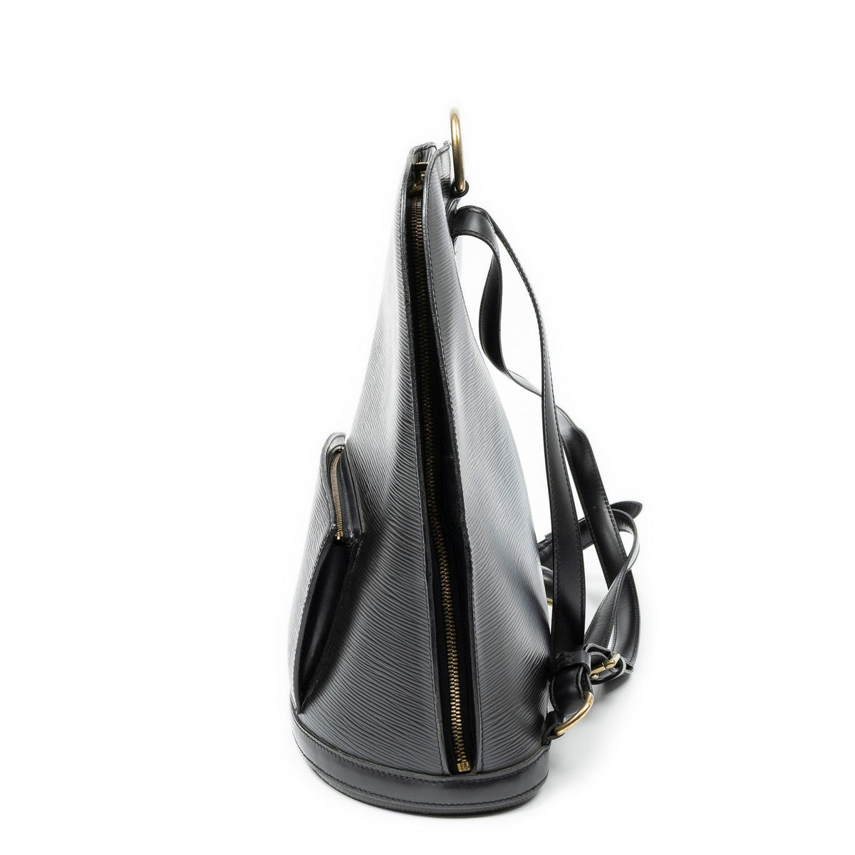 Louis Vuitton Gobelins Black Epi Handbag — view 3