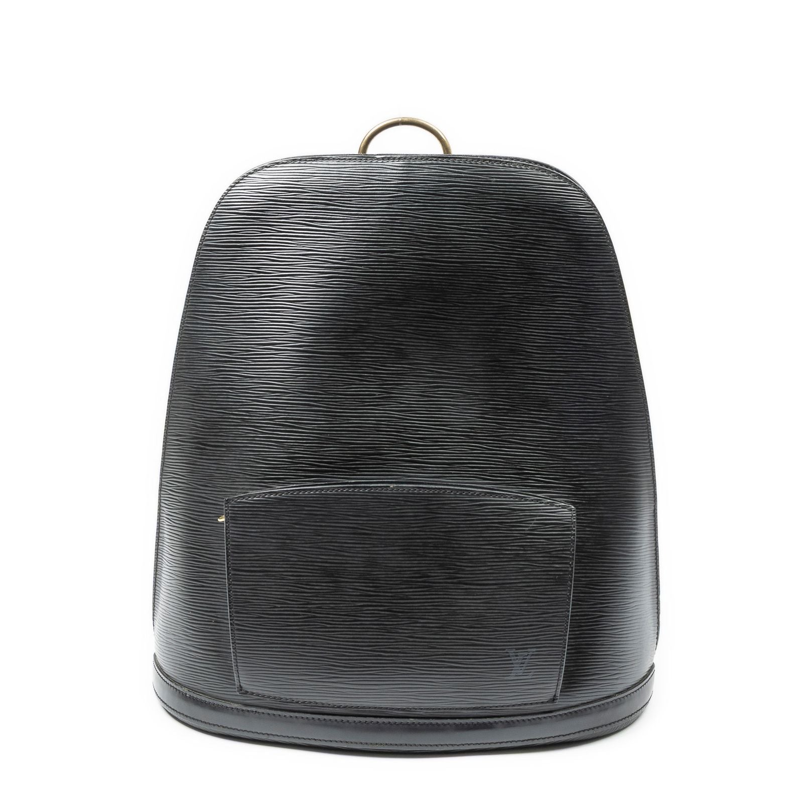 Louis Vuitton Gobelins Black Epi Handbag
