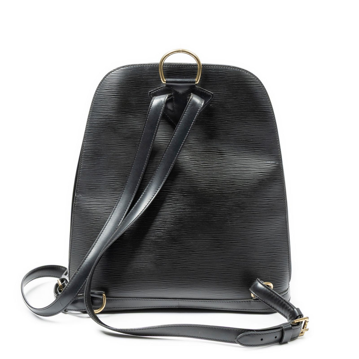Louis Vuitton Gobelins Black Epi Handbag — view 5