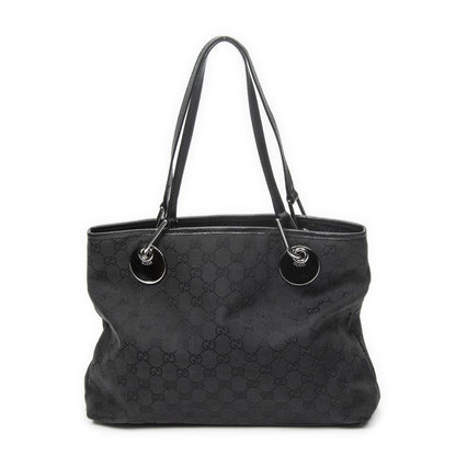 Gucci Eclipse Tote Bag Black GG Canvas — view 5
