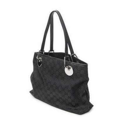 Gucci Eclipse Tote Bag Black GG Canvas — view 2