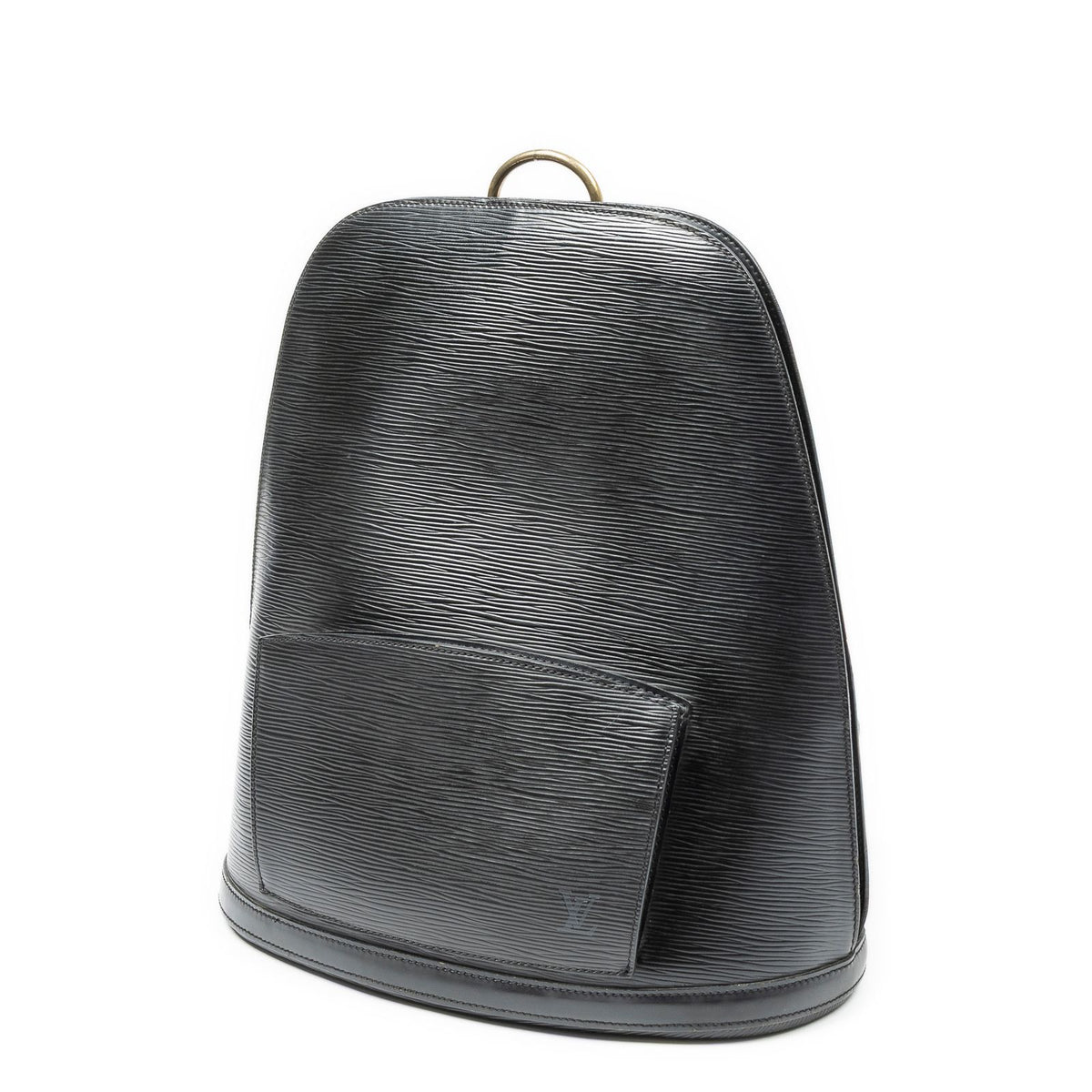 Louis Vuitton Gobelins Black Epi Handbag — view 2