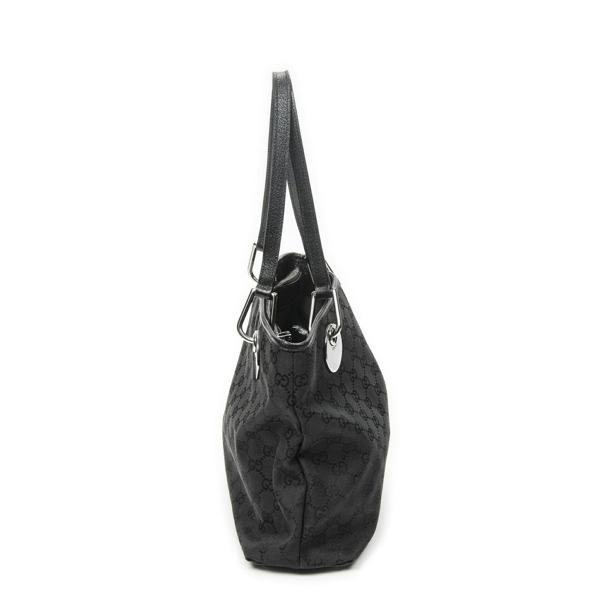 Gucci Eclipse Tote Bag Black GG Canvas — view 3