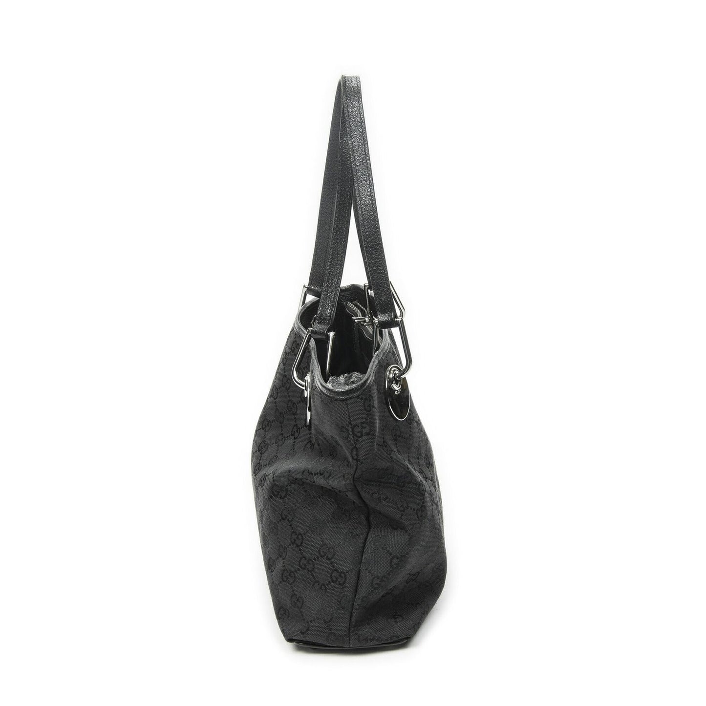 Gucci Eclipse Tote Bag Black GG Canvas — view 4