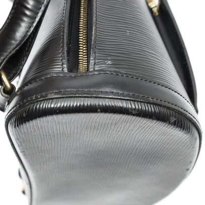Louis Vuitton Gobelins Black Epi Handbag — view 8
