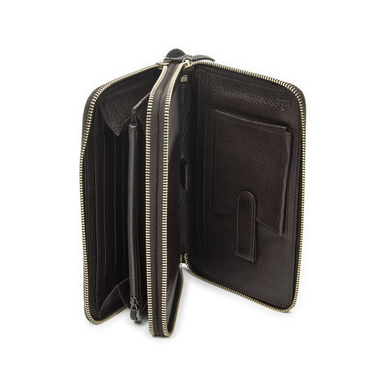 Gucci Soho Clutch Dark Brown Grain Calfskin Leather — view 4