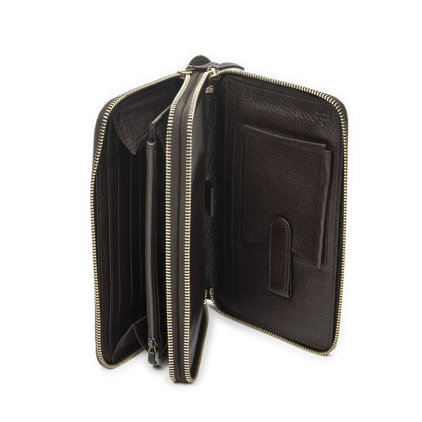 Gucci Soho Clutch Dark Brown Grain Calfskin Leather — view 4