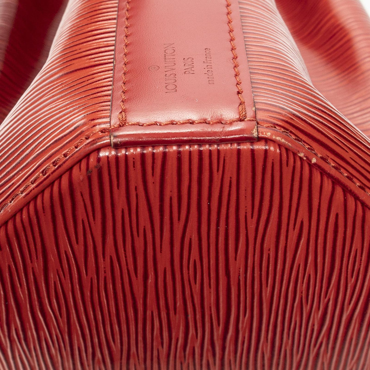 Louis Vuitton Sac Depaul Red Epi Shoulder Bag — view 8