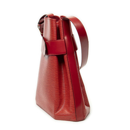Louis Vuitton Sac Depaul Red Epi Shoulder Bag — view 2