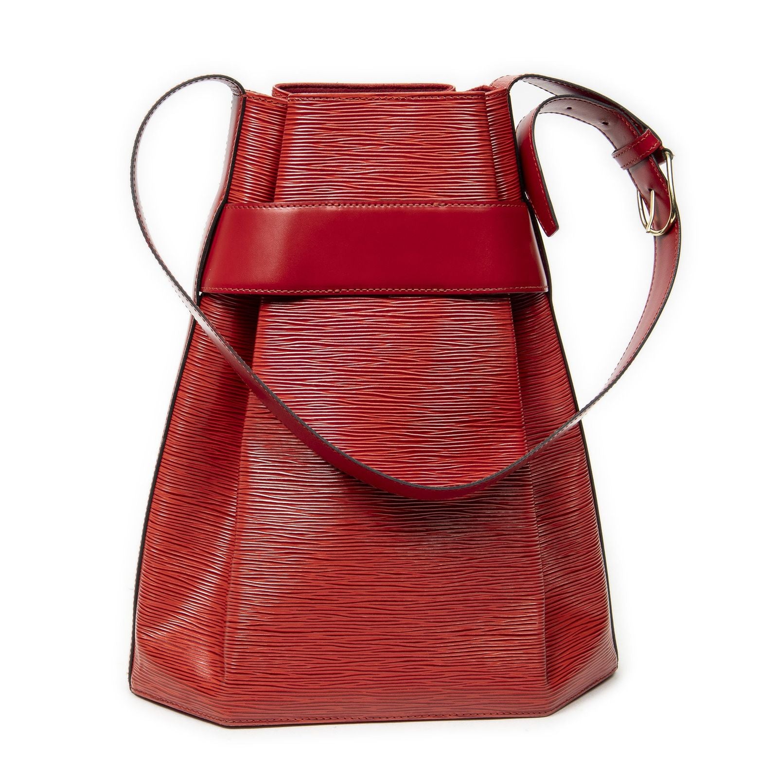 Louis Vuitton Sac Depaul Red Epi Shoulder Bag — view 5