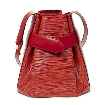 Louis Vuitton Sac Depaul Red Epi Shoulder Bag