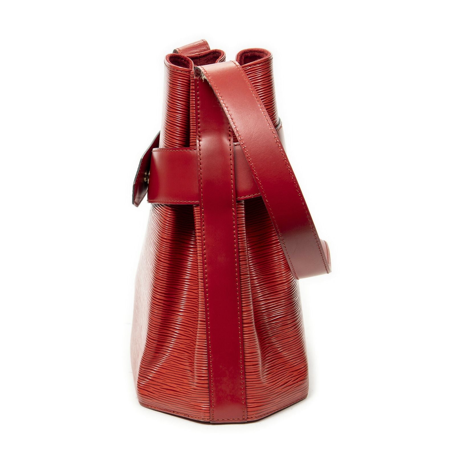 Louis Vuitton Sac Depaul Red Epi Shoulder Bag — view 3
