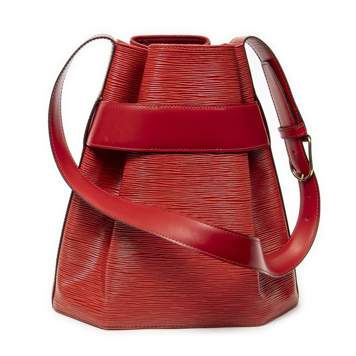 Louis Vuitton Sac Depaul Red Epi Shoulder Bag — view 5