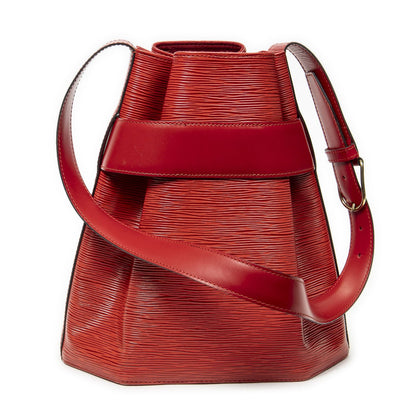 Louis Vuitton Sac Depaul Red Epi Shoulder Bag — view 5