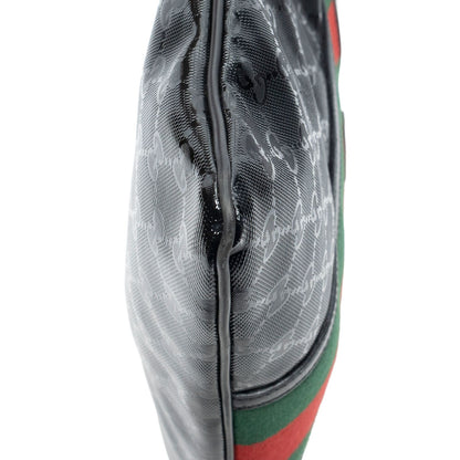 Gucci Web Media Messenger Black Guccissima Imprint Canvas — view 8