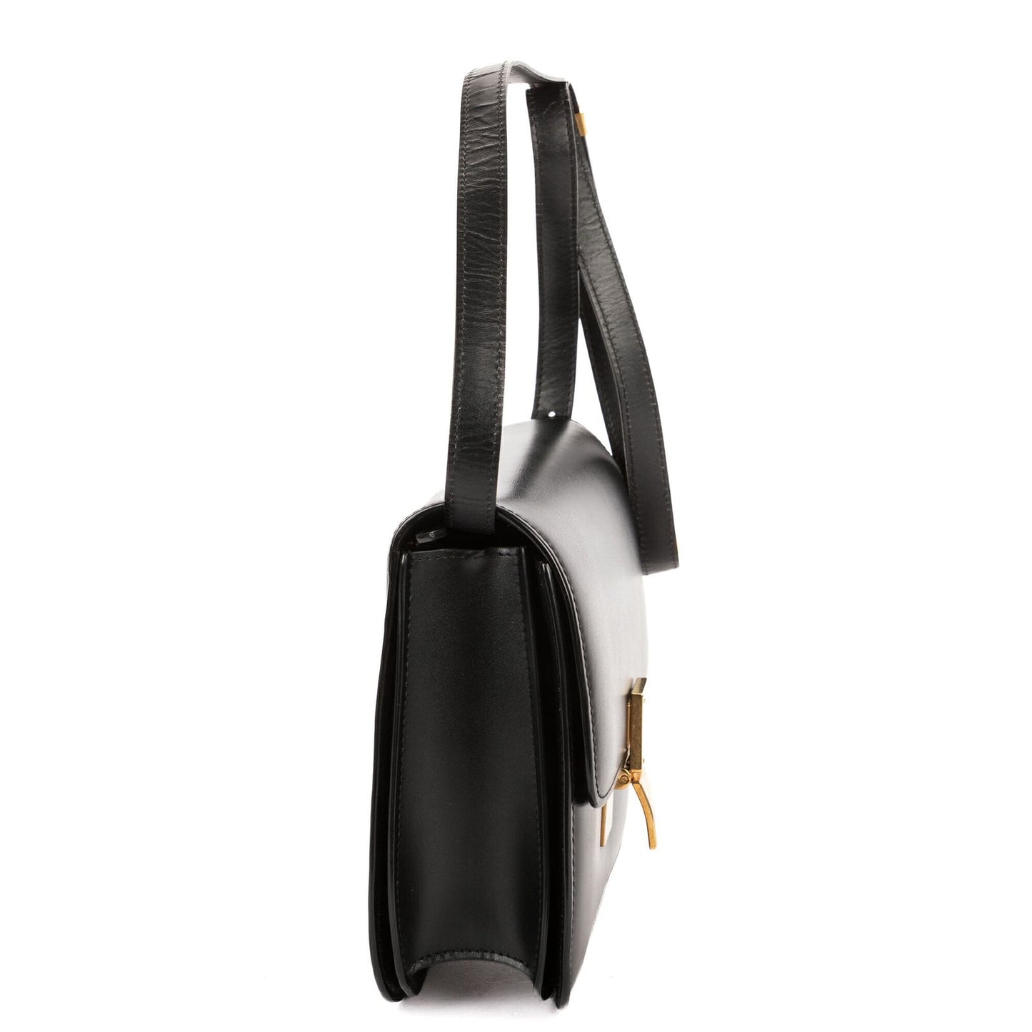 Celine Medium Classic Box Black Smooth Calfskin — view 4