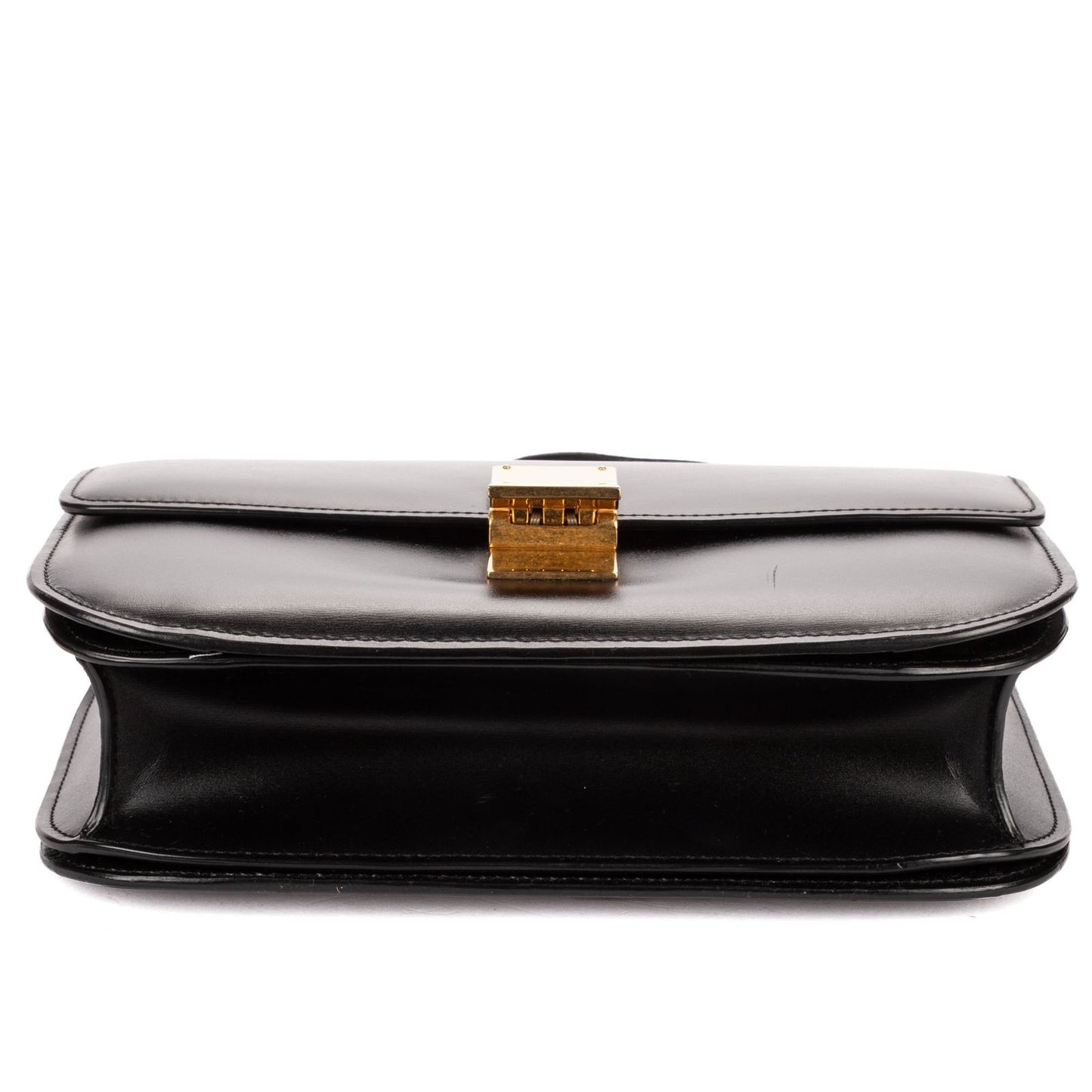 Celine Medium Classic Box Black Smooth Calfskin — view 6
