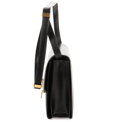 Celine Medium Classic Box Black Smooth Calfskin — view 3
