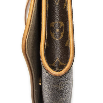 Louis Vuitton Twin Brown Monogram Canvas Shoulder Bag — view 8