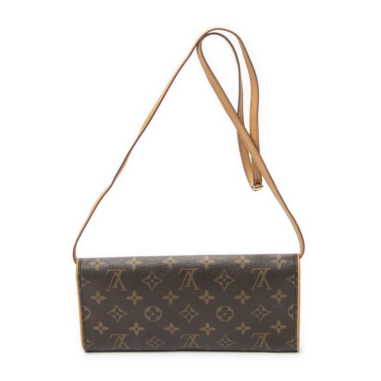 Louis Vuitton Twin Brown Monogram Canvas Shoulder Bag — view 5