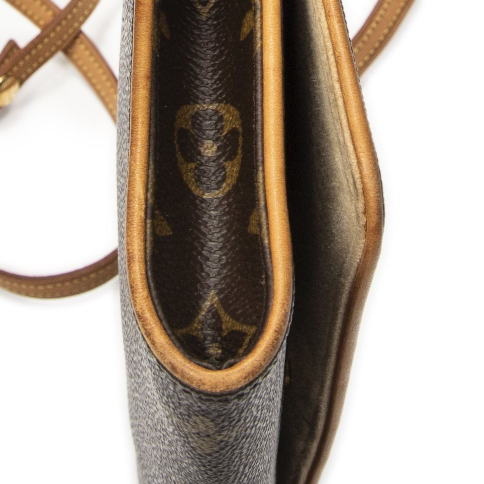 Louis Vuitton Twin Brown Monogram Canvas Shoulder Bag — view 7