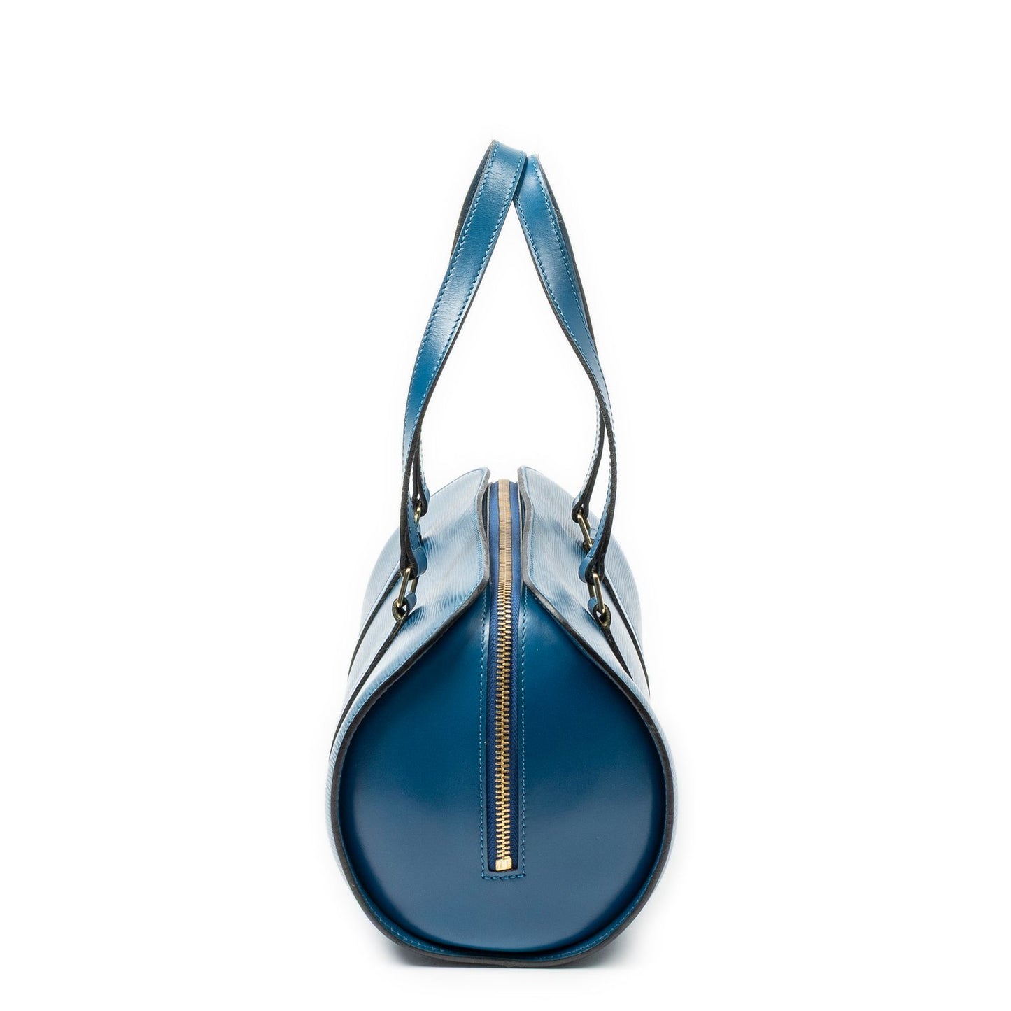 Louis Vuitton Soufflo Blue Epi Handbag — view 3