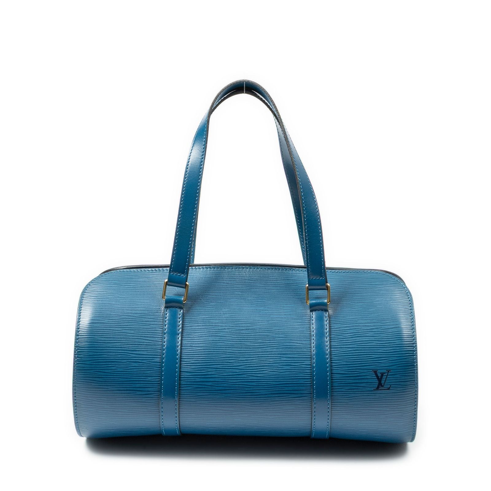 Louis Vuitton Soufflo Blue Epi Handbag