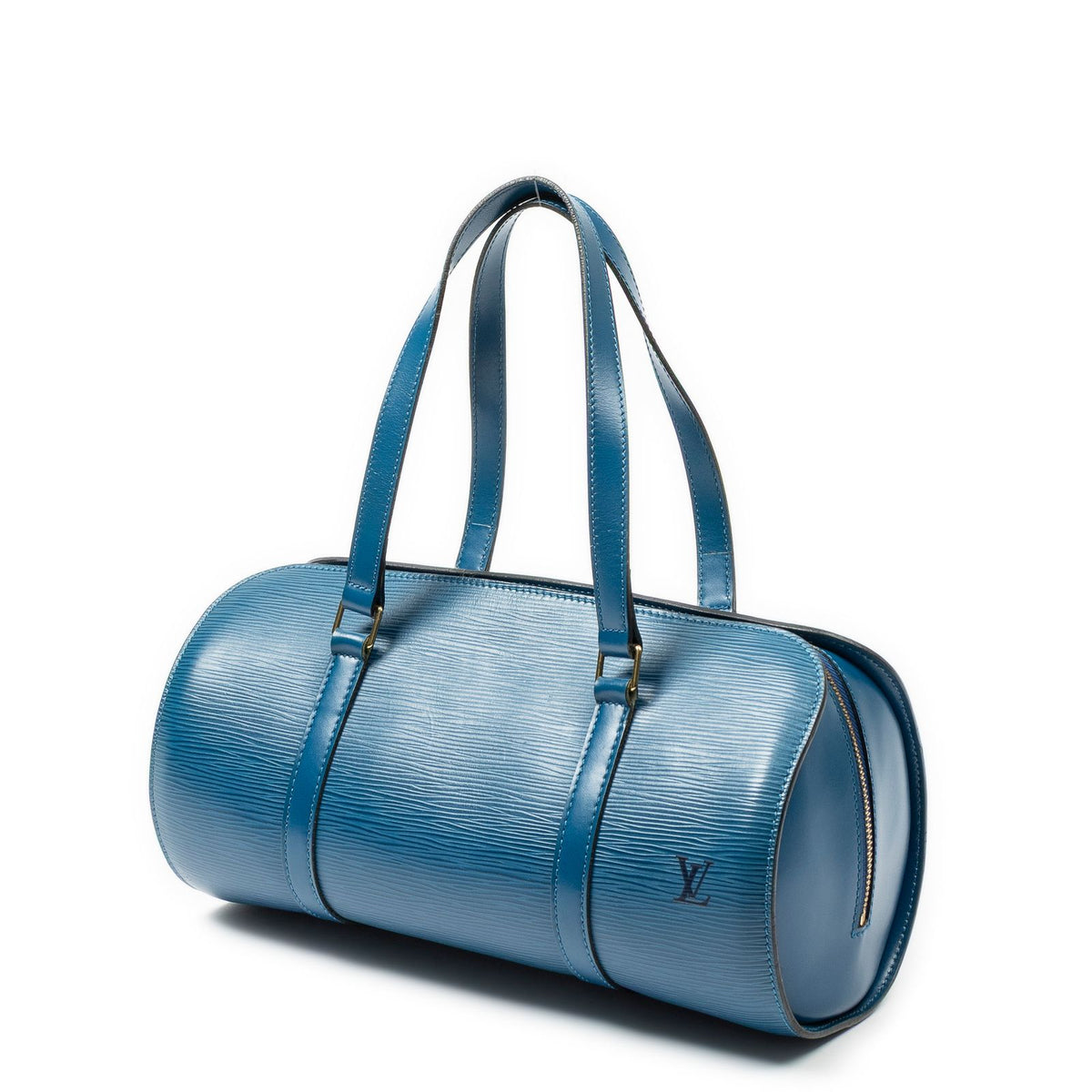 Louis Vuitton Soufflo Blue Epi Handbag — view 2
