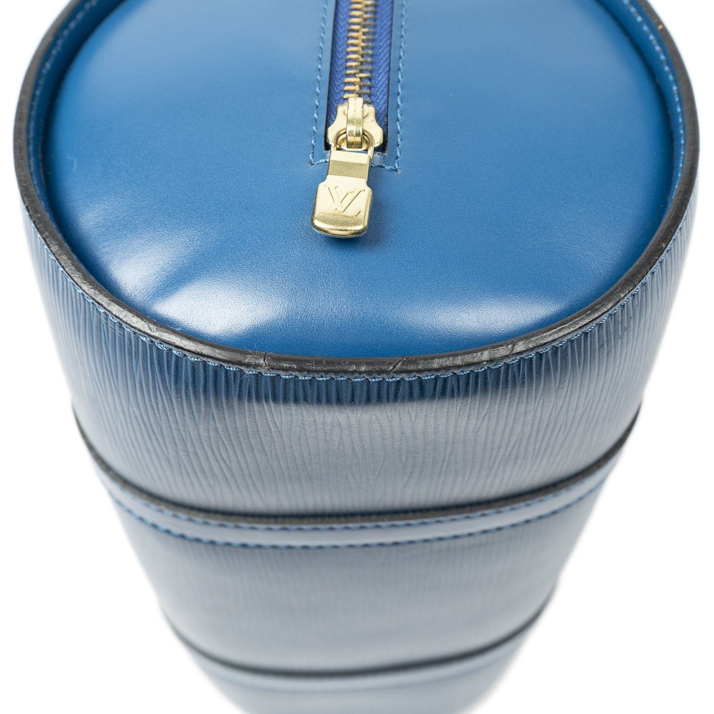 Louis Vuitton Soufflo Blue Epi Handbag — view 8