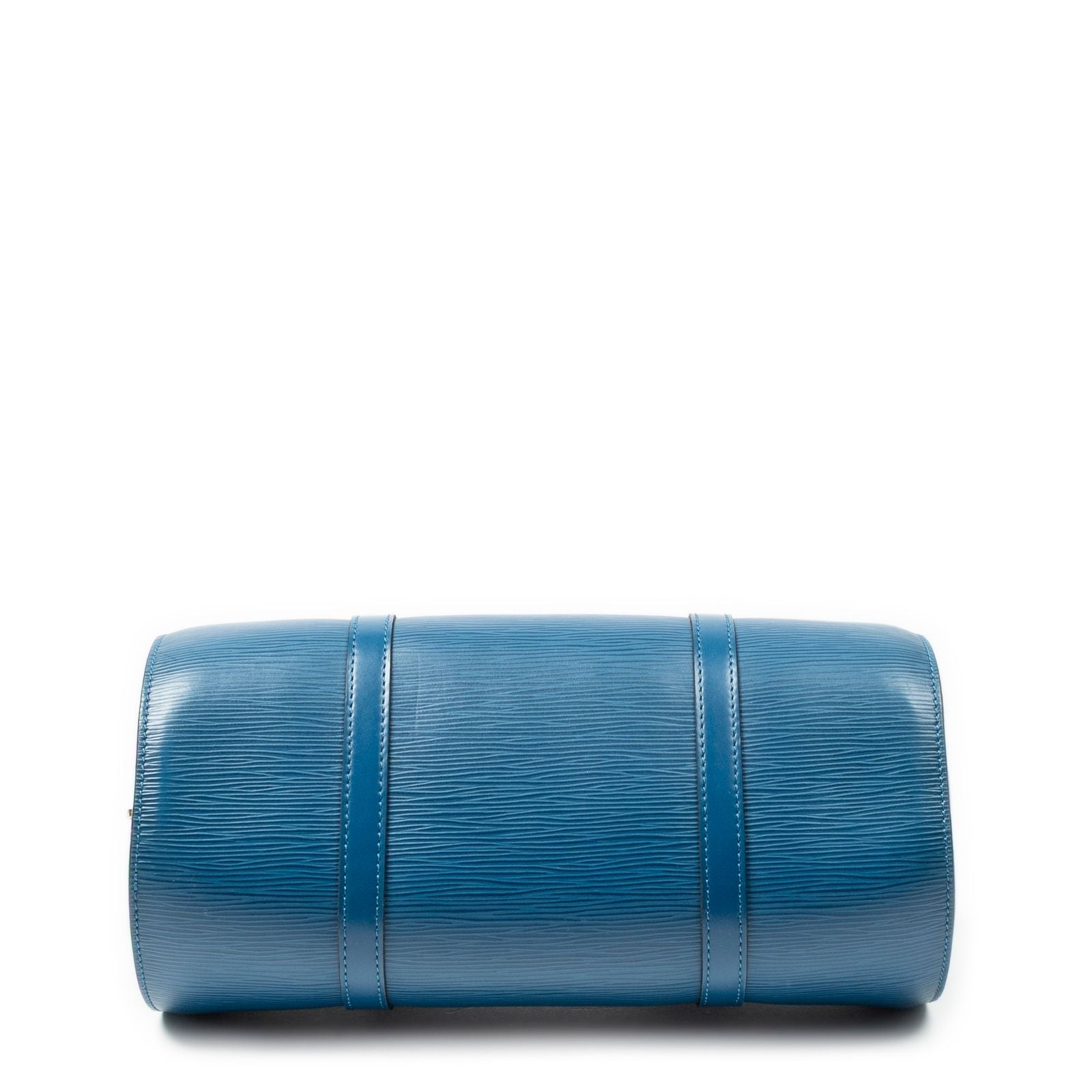Louis Vuitton Soufflo Blue Epi Handbag — view 6