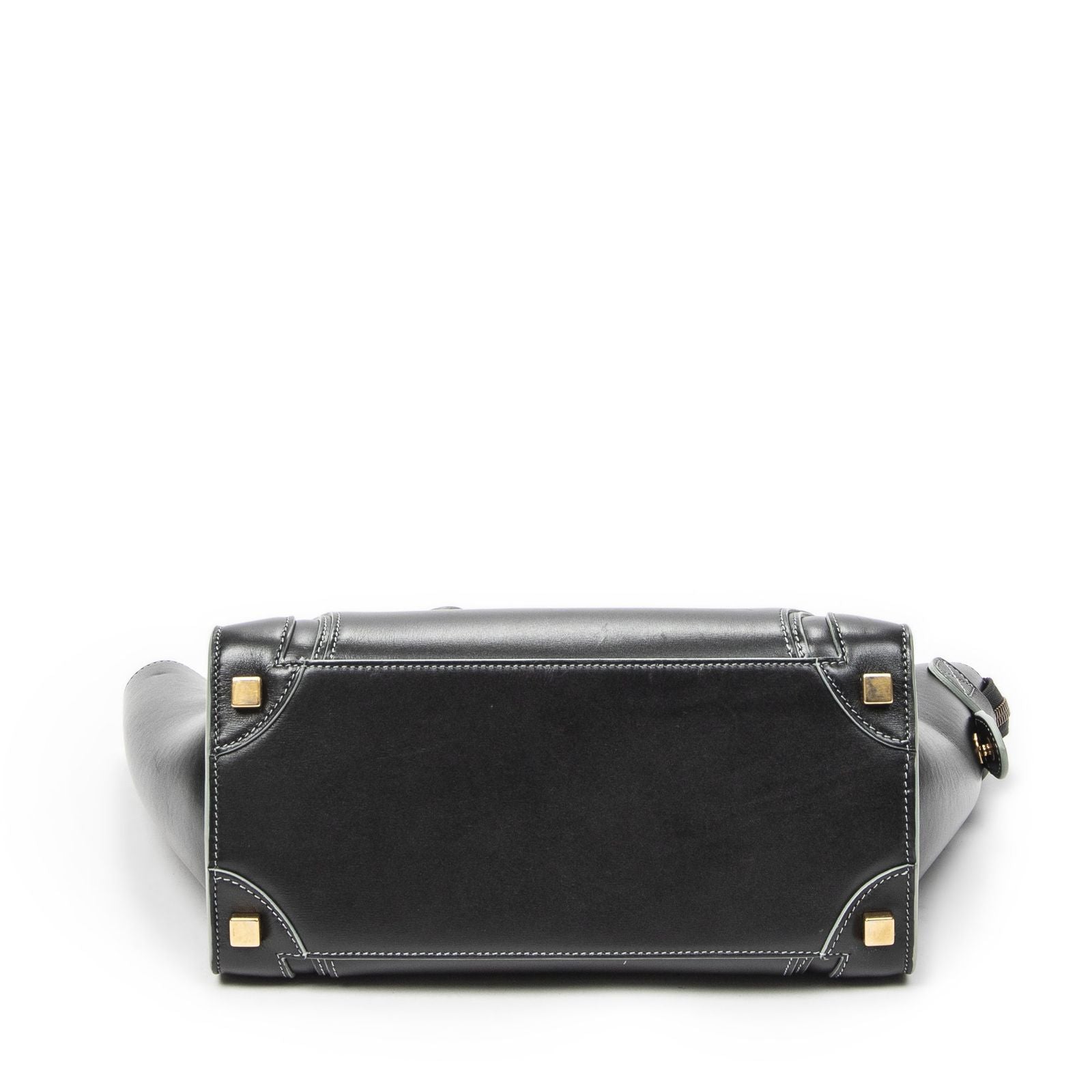Celine Micro Luggage Black Smooth Calfskin Handbag — view 6