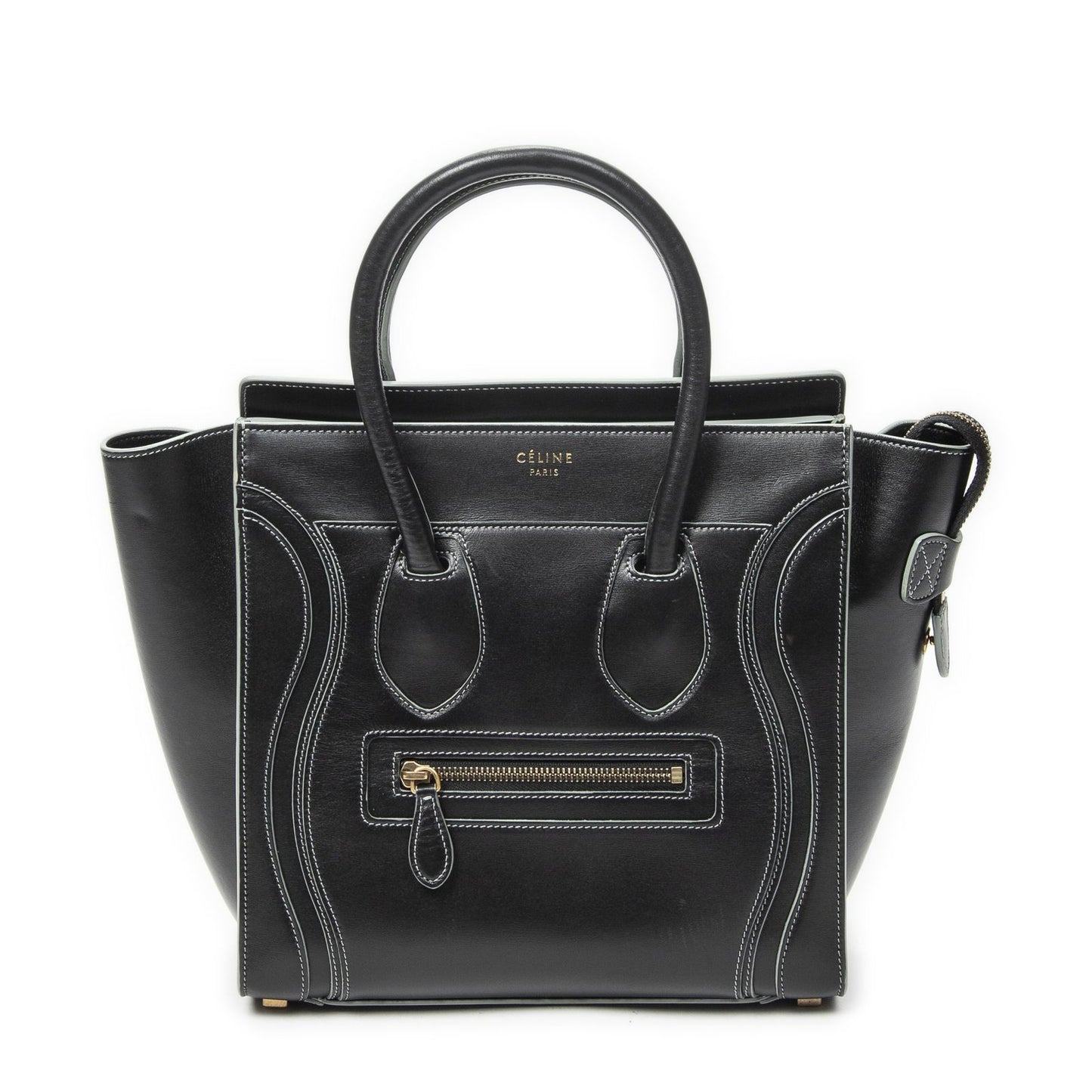 Celine Micro Luggage Black Smooth Calfskin Handbag