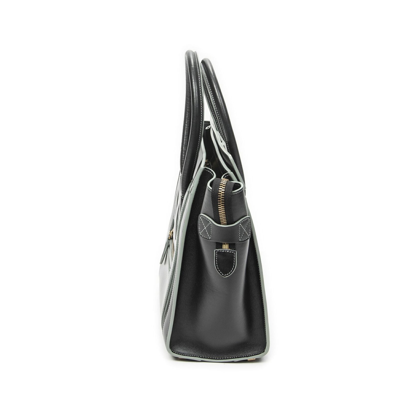 Celine Micro Luggage Black Smooth Calfskin Handbag — view 3