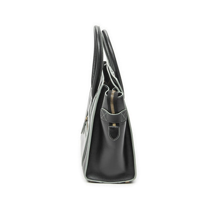 Celine Micro Luggage Black Smooth Calfskin Handbag — view 3