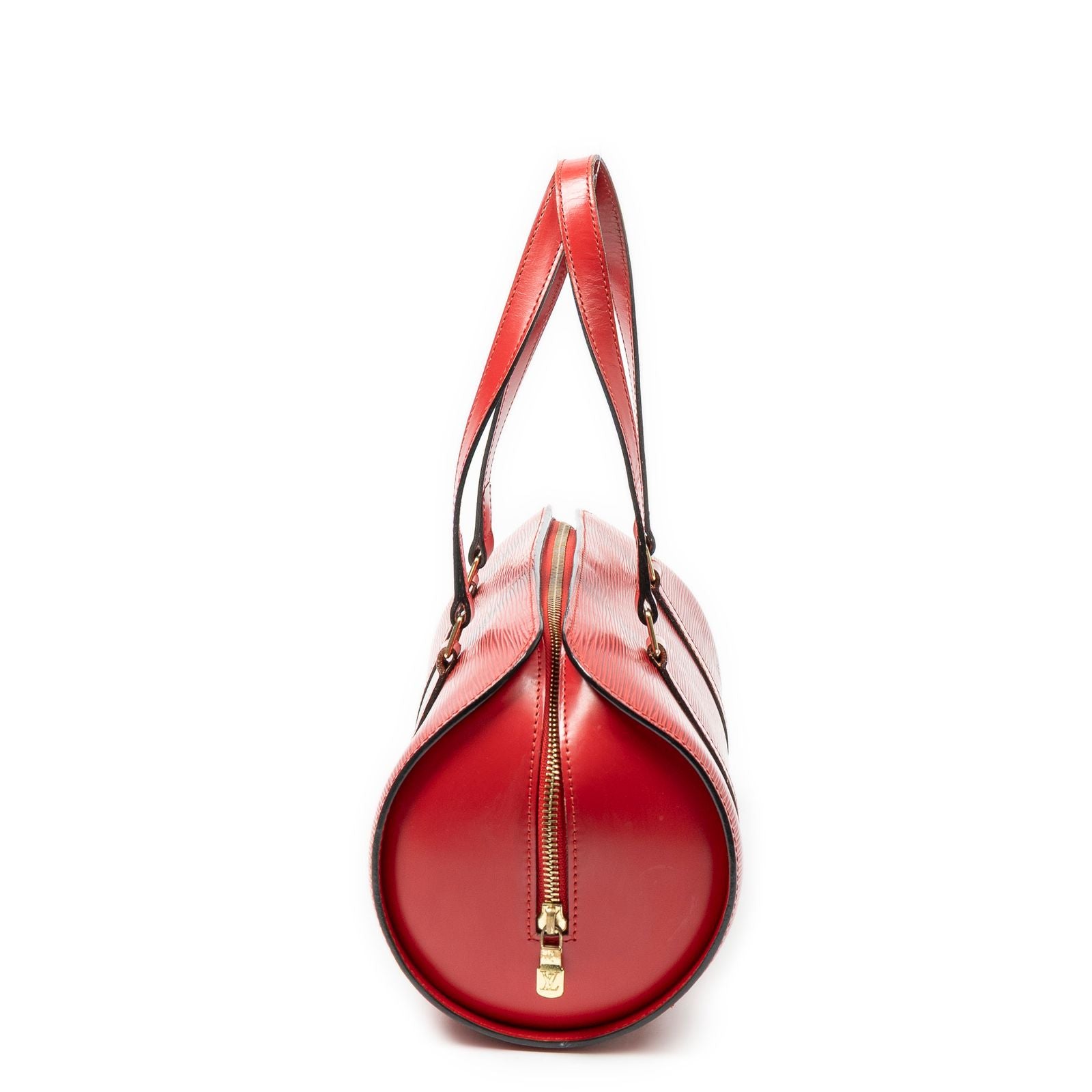 Louis Vuitton Soufflo Red Epi Handbag — view 4