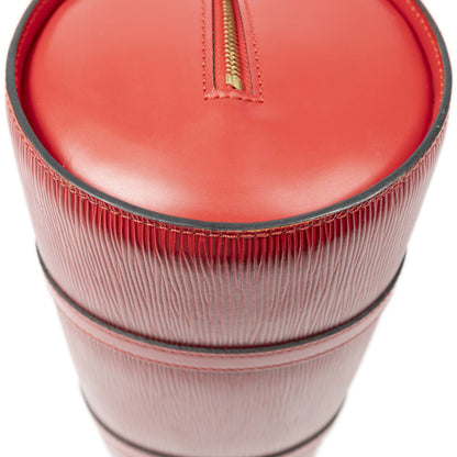 Louis Vuitton Soufflo Red Epi Handbag — view 7
