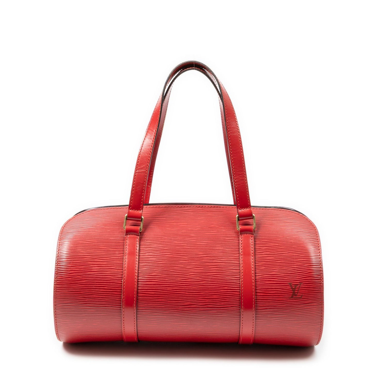 Louis Vuitton Soufflo Red Epi Handbag