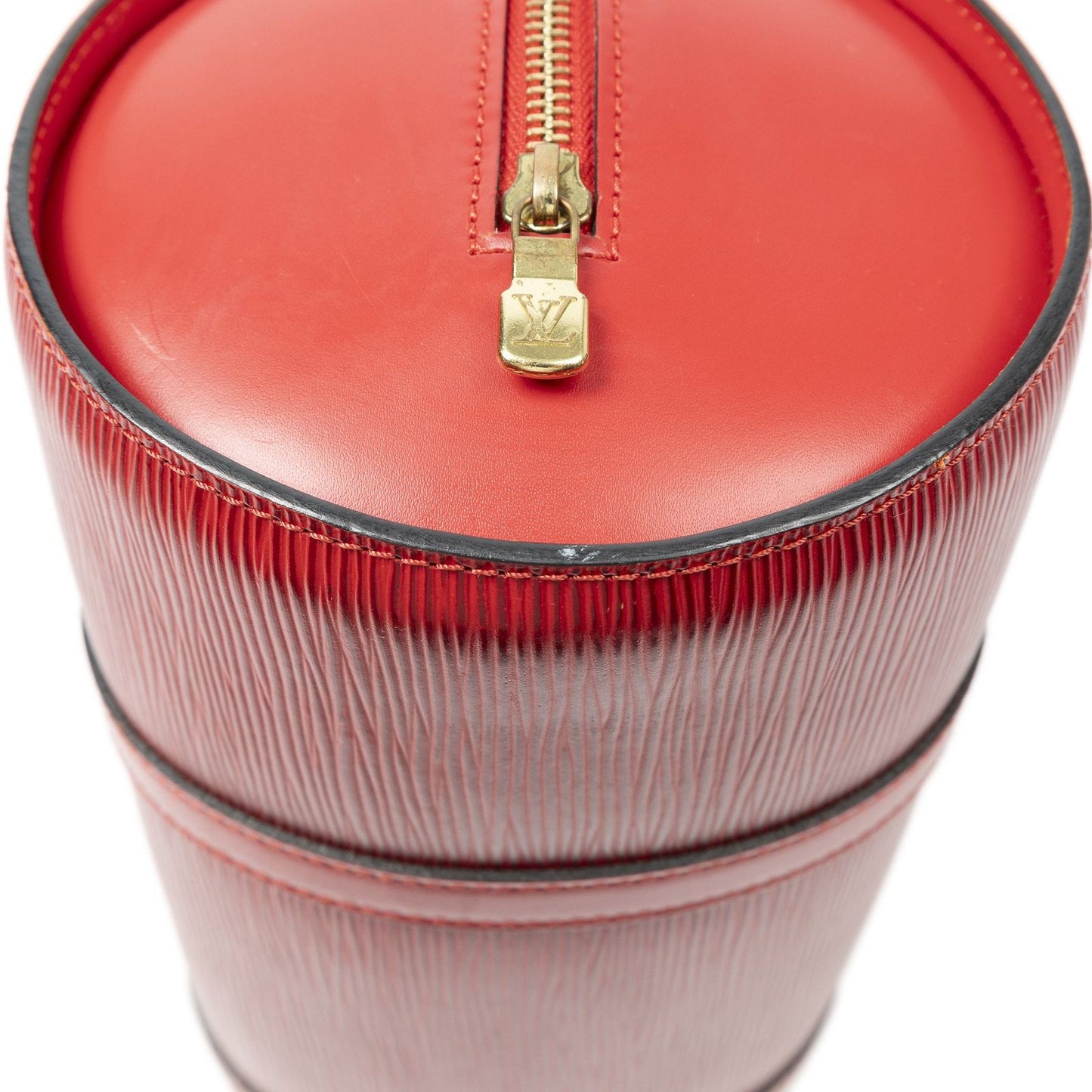 Louis Vuitton Soufflo Red Epi Handbag — view 8