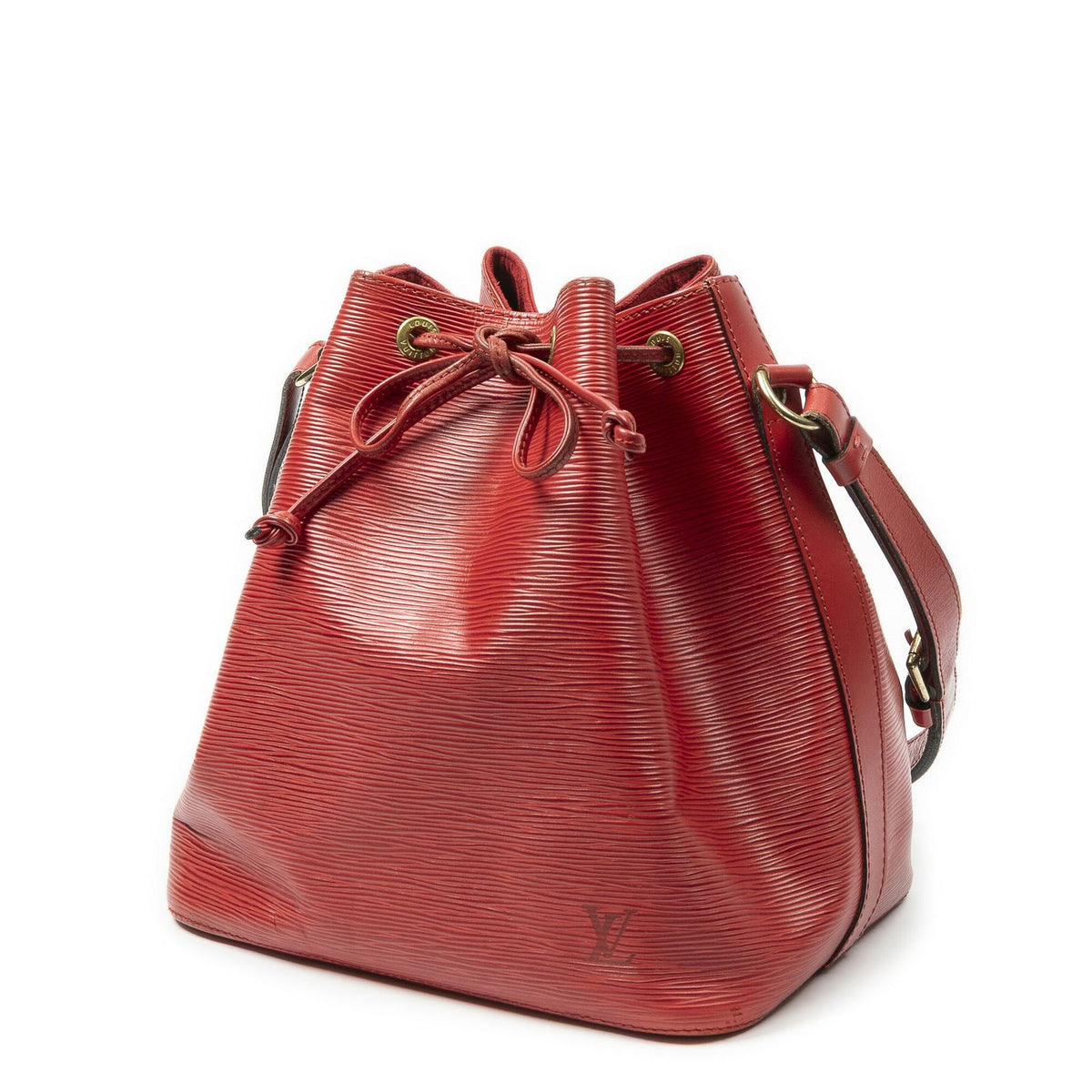 Louis Vuitton Noe Red Epi Bucket Bag — view 2