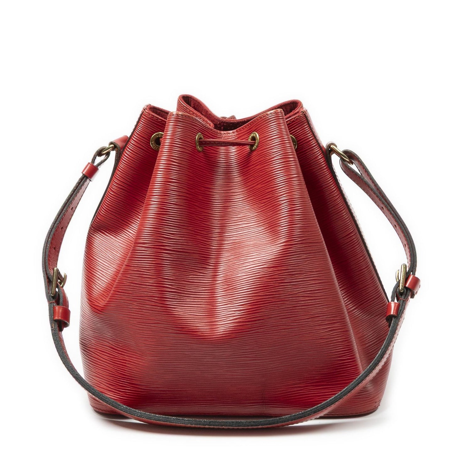 Louis Vuitton Noe Red Epi Bucket Bag — view 5