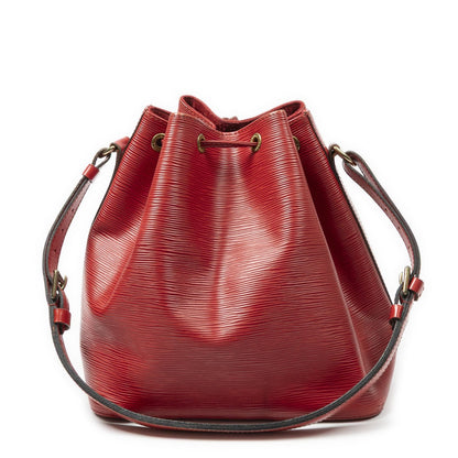 Louis Vuitton Noe Red Epi Bucket Bag — view 5