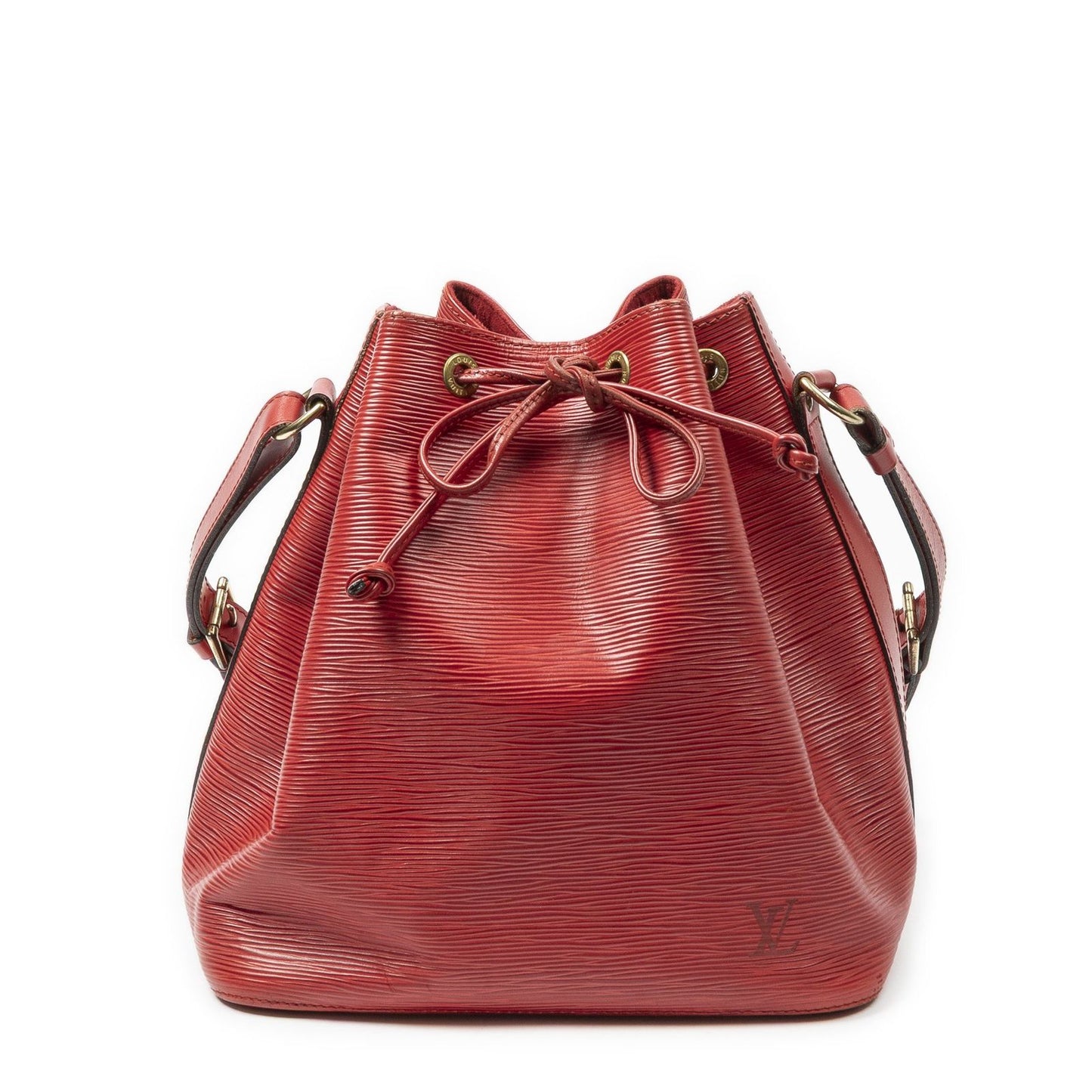 Louis Vuitton Noe Red Epi Bucket Bag