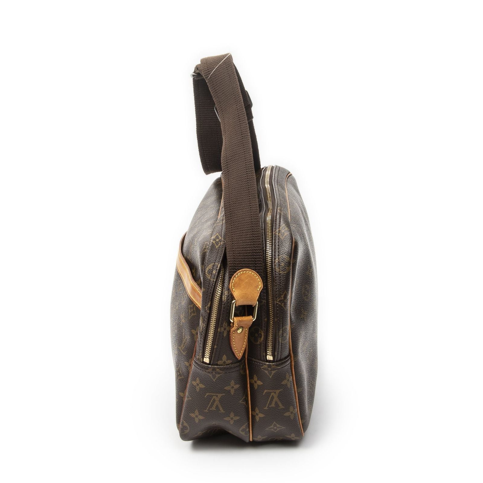 Louis Vuitton Reporterbrown Monogram Canvas Shoulder Bag — view 3